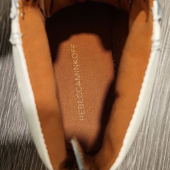 Rebecca Minkoff studded sneakers white leather size 7 - Picture 7 of 12